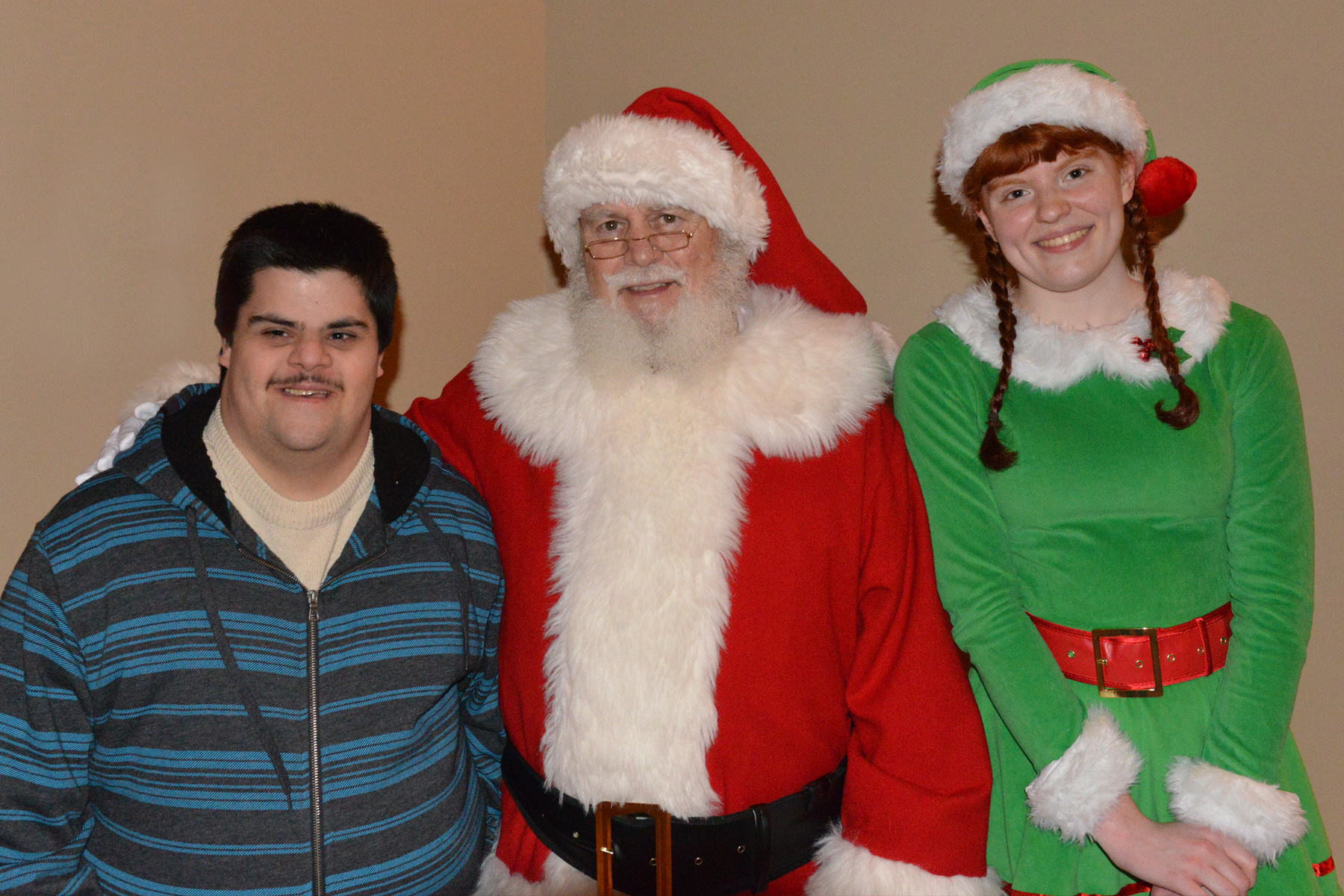 Santa, elf and ICHA member