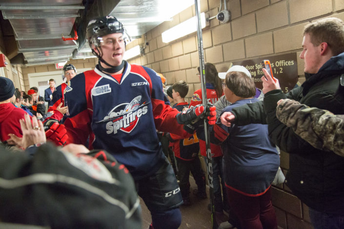 Spitfires give ICHA members a fist bump
