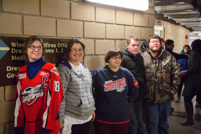 Julia Rauti and ICHA members stand by Spitfires office
